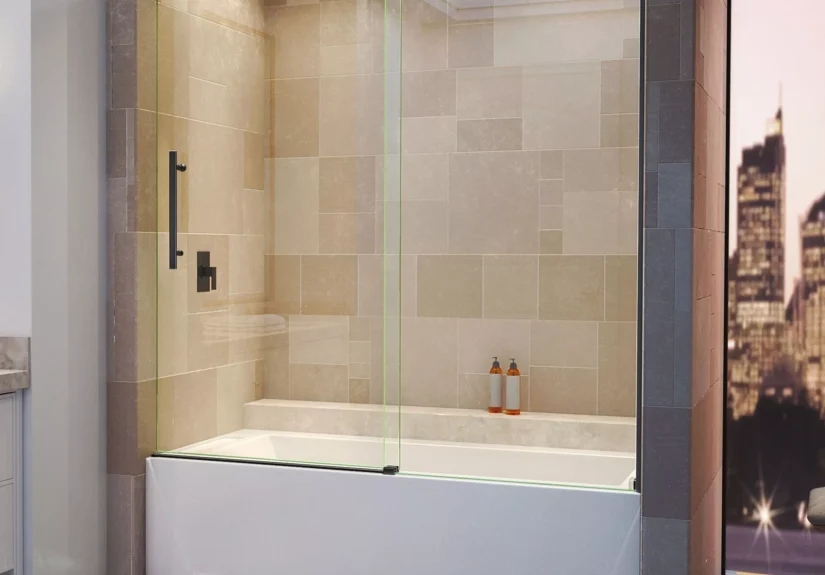 101007383_enigma-air-satin-black-frameless-sliding-tub-door_1