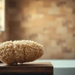 Experience the best back loofah with its textured fibers, perfect for a refreshing bath.