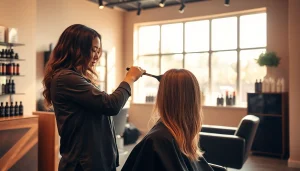 Experience precision haircuts and vibrant highlights at addendum salon in a welcoming setting.