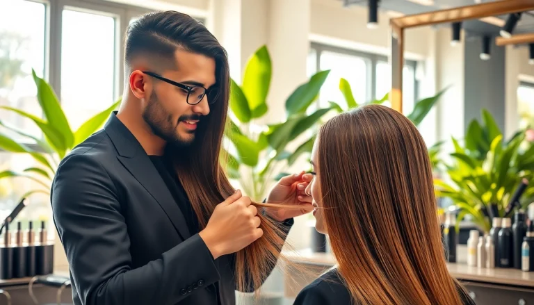Transforming hair with expert care at coafat bucuresti salon, showcasing professional techniques.