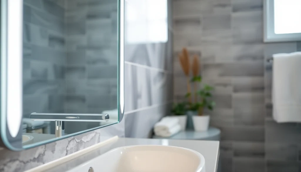 Illuminate your space with a stylish mirror with Lights that enhances bathroom elegance and functionality.