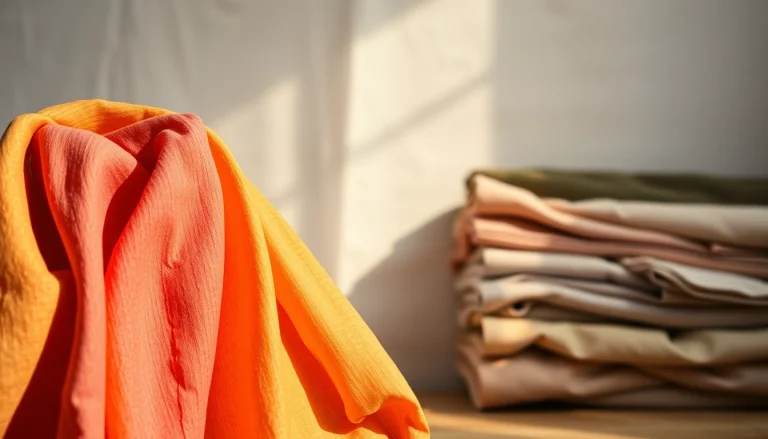 Bekijk linnen stoffen prachtig uitgestald met elegante kleuren en texturen.