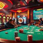 Engage with thrilling casino action at https://rr88.navy/ featuring poker chips and vibrant slot machines.