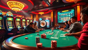 Engage with thrilling casino action at https://rr88.navy/ featuring poker chips and vibrant slot machines.