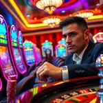 Experience the thrill of idn slot 777 with a high-stakes gambler at a vibrant casino.