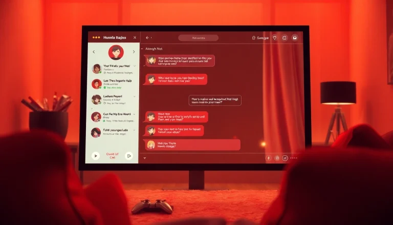 Engaging NSFW AI chat experience displayed on a modern digital interface in a cozy setting.