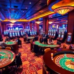 Engaging MM88 casino environment featuring vibrant gaming tables and excited players.