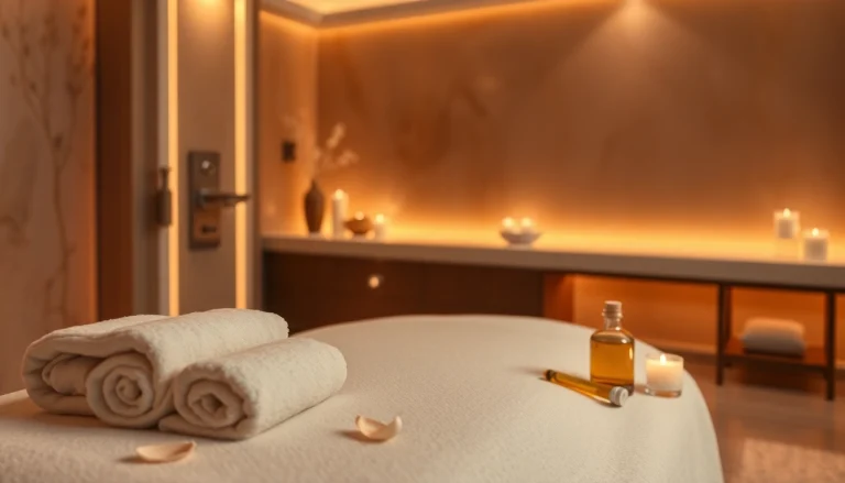 Luxurious 서울출장마사지 setting with soothing ambiance and elegant decor.