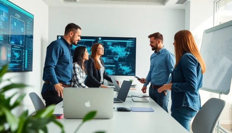 IT Managed Service Provider Clearwater FL team working collaboratively in a modern office.