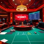 Sbobet online sports betting scene showcasing engaged players at a roulette table.