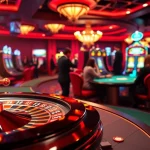 The hidden wiki 2026 showcases a high-stakes casino atmosphere with players betting and spinning roulette wheels.