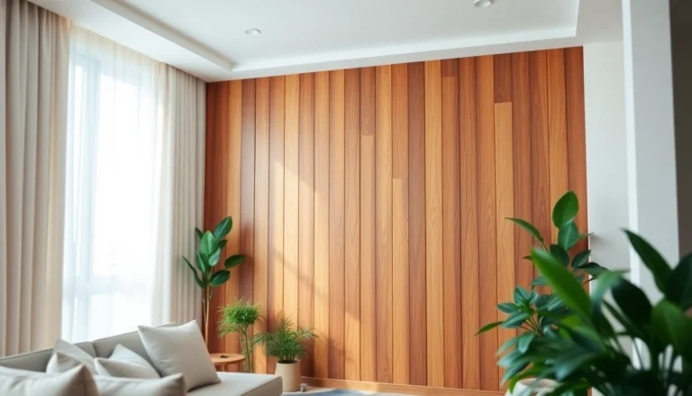 Transform your space with stunning panel wall wood in a stylish and modern living room.