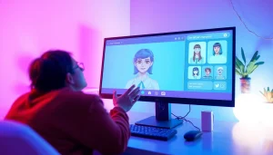 Dynamic interaction with a free NSFW character AI, showcasing user engagement and digital creativity.