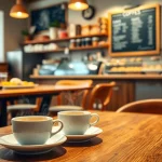 Disfruta del ambiente acogedor en la Coffee Shop lloret de mar con tazas humeantes.