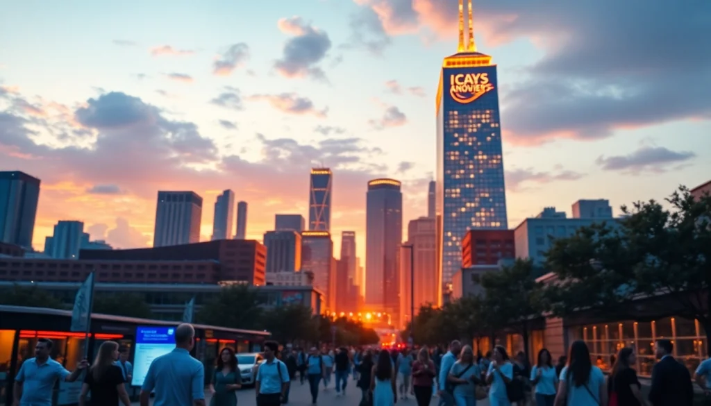 Showcasing https://www.todayville.com, a vibrant city skyline reflects innovation and community engagement.