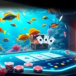 bắn cá đổi thưởng gameplay showcasing colorful fish and vibrant underwater treasures enticing players.