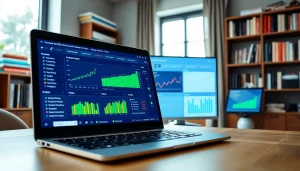 Visualize the SEO Rank Tracker analytics interface showcasing colorful data insights.