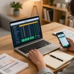 Engaged user analyzing odds on tr88.com while exploring sports betting strategies in a cozy home setup.