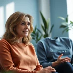 Understanding anxiety symptoms through a supportive therapist-patient conversation.