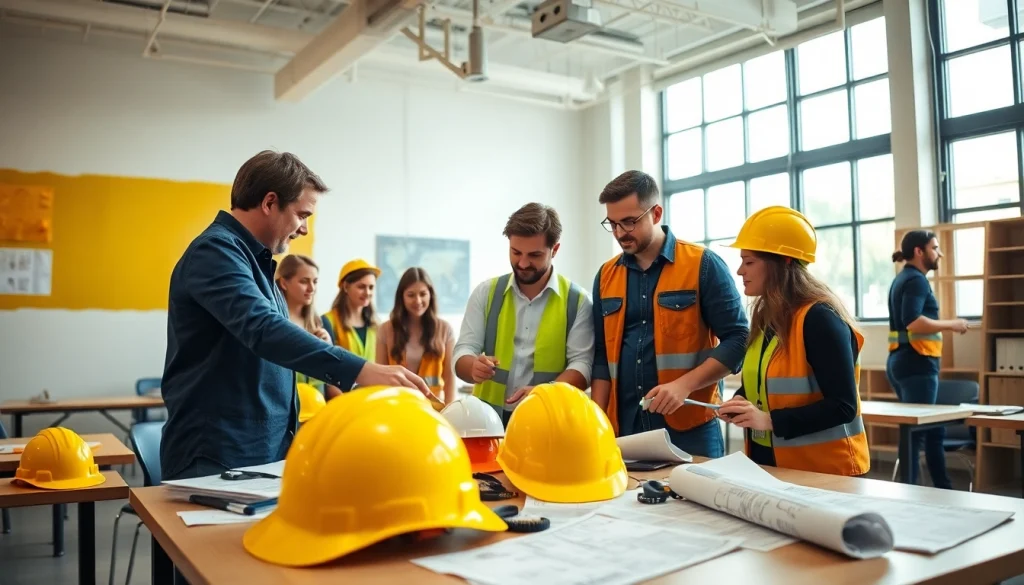 Promoting construction training programs with engaged students and interactive instructor.