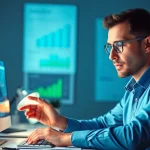 Enhance your understanding of edmonton seo with an SEO consultant analyzing data in a modern workspace.