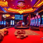 Betting action at https://www.hotelleonardvinci.com/en with poker chips, vibrant slot machines, and roulette wheels.