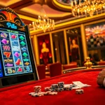 Engaging with a thrilling pragmatic slot machine in a luxurious casino environment