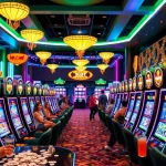 Main attraction showing slot777 machines in a lively casino setting with players enjoying the games.