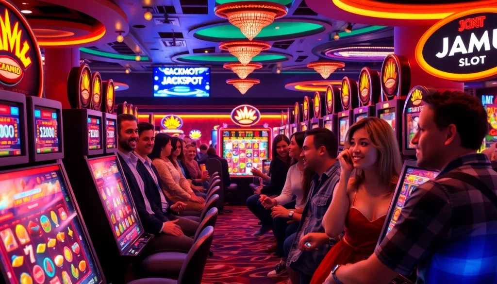 Experience the thrill of winning at JAMUslot with exciting slot machines and vibrant casino ambiance.