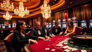 Découvrez l'excitation du meilleur casino en ligne avec des tables de jeux de luxe et des machines à sous vibrantes.