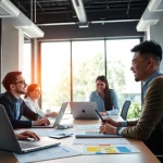 Boost digital marketing company success through team collaboration and strategy planning.