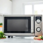Cook delicious meals quickly with this stylish Microwave Oven in modern kitchen.
