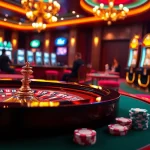Experience thrilling gameplay at shbet with luxurious casino elements like poker chips and roulette.