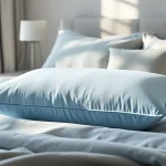 Enhance your comfort with a plush breeze pillow surrounded by serene bedroom decor.