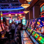 Menangkan jackpot dengan slot88 di mesin slot berwarna-warni yang menghibur pengunjung.