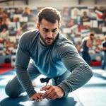 Martial artist showcasing BJJ Rash Guards in action, highlighting durability and performance.