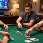 SUN WIN players enjoying an engaging poker game on mobile, showcasing the excitement of online gambling.