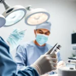 Behandlung in der Plastische Chirurgie Hamburg durch professionellen Chirurgen sichtbar.