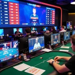 Players engaged in a tense online poker game on 8kbetbh platform, showcasing strategic gameplay.