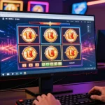 Player enjoying an exciting slot game experience, showcasing vibrant graphics and engaging interface