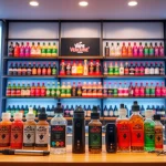 Browse diverse offerings at Vape Juice Depot, featuring colorful vape juices and accessories.