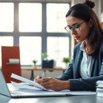 Navigate grants and pre-post award compliance with a consultant in a modern office.
