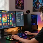 Player enjoying slot zeus game with dynamic graphics and immersive environment