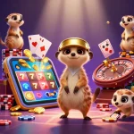 Experience the thrilling world of clan4d with lively meerkats running a vibrant casino operation.